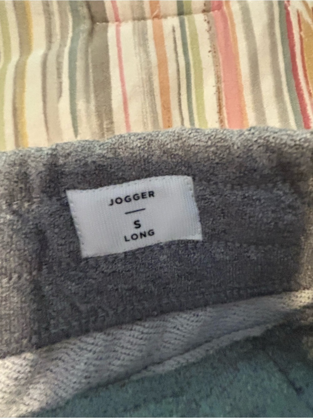 Jogger Small Long Heather Gray Sweatpants